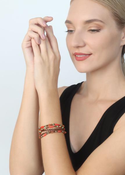 Orange - Indian Summer - Armband von Konplott